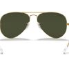 aviator classic sunglasses in gold and green aviator classic sunglasses in gold and green