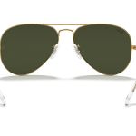 aviator classic sunglasses in gold and green aviator classic sunglasses in gold and green