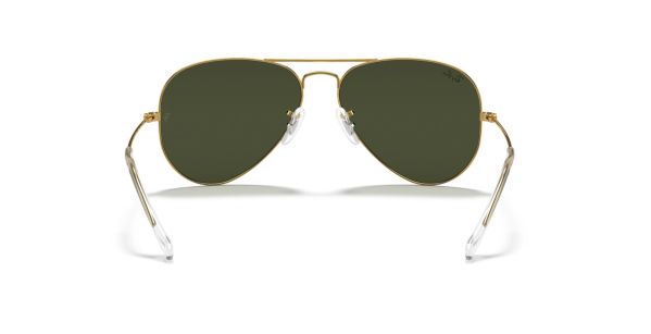 aviator classic sunglasses in gold and green