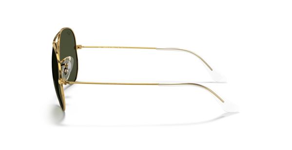aviator classic sunglasses in gold and green