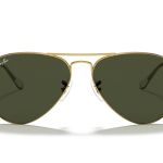 aviator classic sunglasses in gold and green aviator classic sunglasses in gold and green