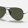 aviator large metal ii sunglasses in black and green aviator large metal ii sunglasses in black and green