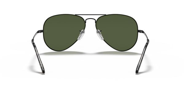 aviator metal ii in black and green sunglasses