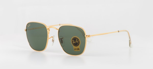 ray ban frank vintage frame square sunglasses (gold/green) ray ban frank vintage frame square sunglasses (gold/green)