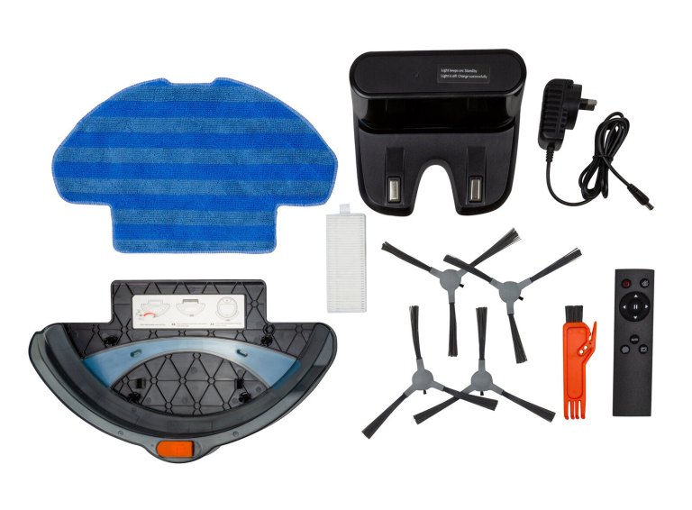 smart robot vacuum cleaner w/ 3 in 1 hepa & mopping pad (black) smart robot vacuum cleaner w/ 3 in 1 hepa & mopping pad (black)