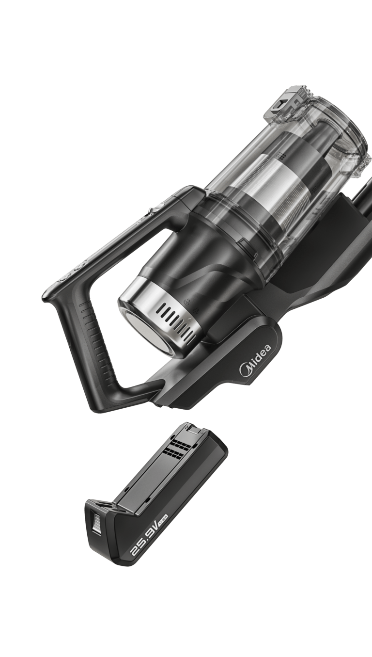 midea p8 station stick vacuum with auto empty dust station