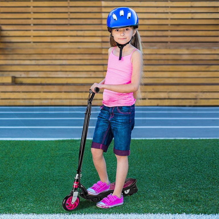bullet zps kids electric scooter 140w children toy pink girls battery ride
