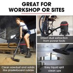 baumr ag 20l 1200w wet and dry vacuum cleaner, with blower, for car, workshop, carpet