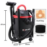 baumr ag 20l 1200w wet and dry vacuum cleaner, with blower, for car, workshop, carpet