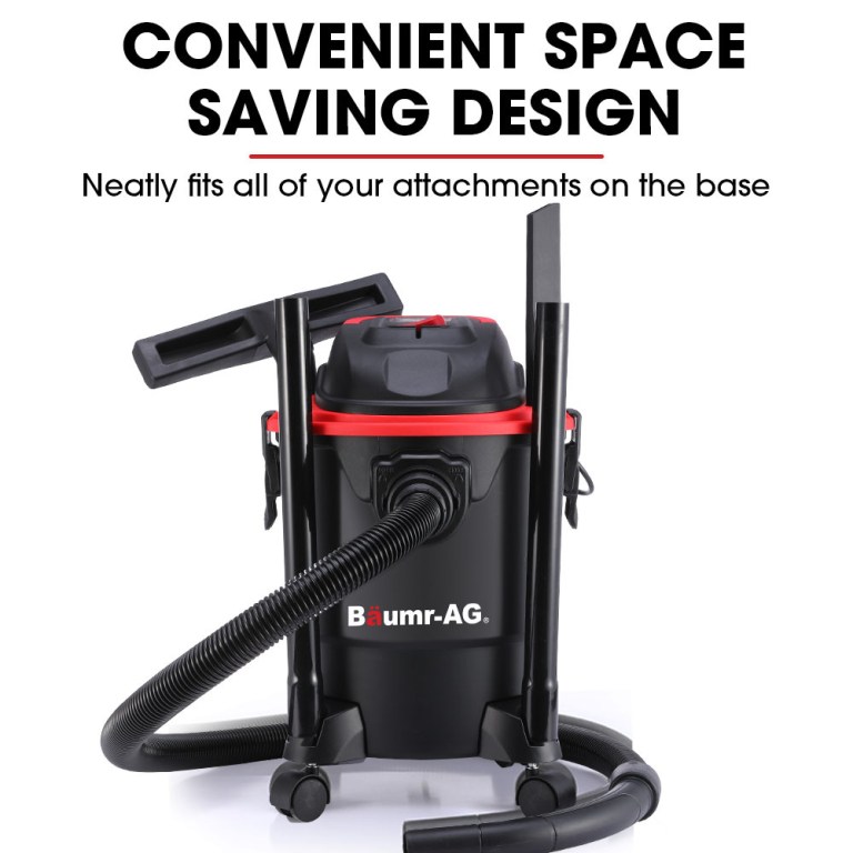 baumr ag 20l 1200w wet and dry vacuum cleaner, with blower, for car, workshop, carpet