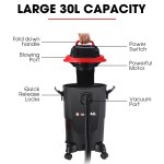 baumr ag 30l 1200w wet and dry vacuum cleaner, with blower, for car, workshop, carpet