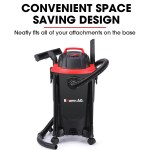 baumr ag 30l 1200w wet and dry vacuum cleaner, with blower, for car, workshop, carpet