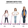 rovo kids whizkid electric scooter, ages 5 11, adjustable height, lithium battery, brushless motor, pink rovo kids whizkid electric scooter, ages 5 11, adjustable height, lithium battery, brushless motor, pink