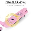 rovo kids whizkid electric scooter, ages 5 11, adjustable height, lithium battery, brushless motor, pink rovo kids whizkid electric scooter, ages 5 11, adjustable height, lithium battery, brushless motor, pink