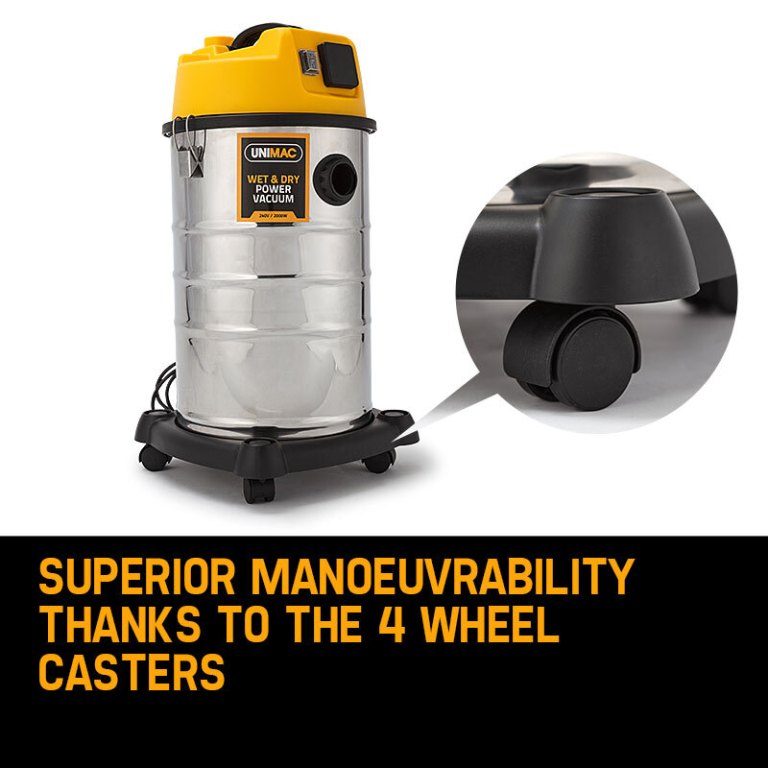 unimac 30l wet and dry vacuum cleaner blower bagless 2000w drywall vac