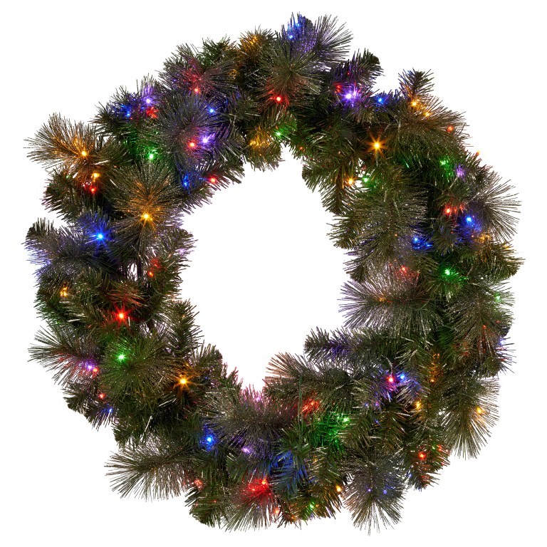 christabelle 122cm battery operated split christmas wreath glittery gold pine christabelle 122cm battery operated split christmas wreath glittery gold pine