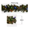 christabelle 274cm battery operated christmas garland glittery gold pine