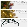 christabelle 7.5ft christmas tree slim glittery gold pine led lights xmas decor christabelle 7.5ft christmas tree slim glittery gold pine led lights xmas decor