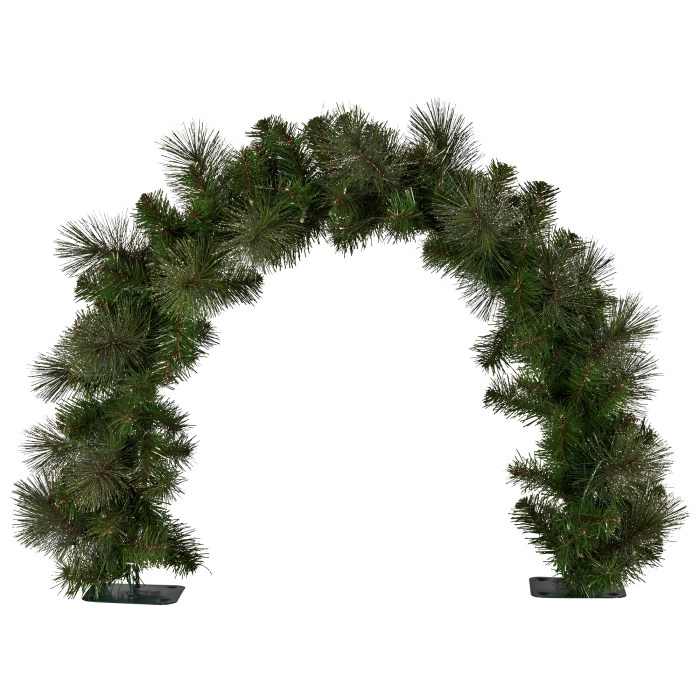 christabelle 60cm battery operated tabletop christmas archway glittery gold