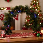 christabelle 60cm battery operated tabletop christmas archway glittery gold