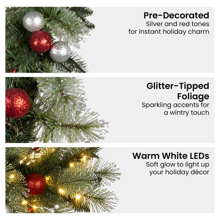 christabelle 61cm pre lit christmas wreath jingle bells battery operated baubles christabelle 61cm pre lit christmas wreath jingle bells battery operated baubles