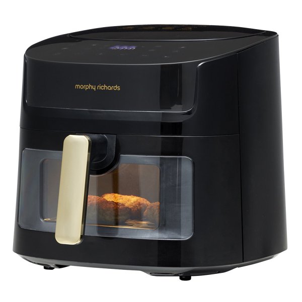 morphy richards 6.5l digital air fryer mraf72bk w/led touch control panel 8 preset cooking programs non stick drawer