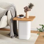 clara dusk natural side table