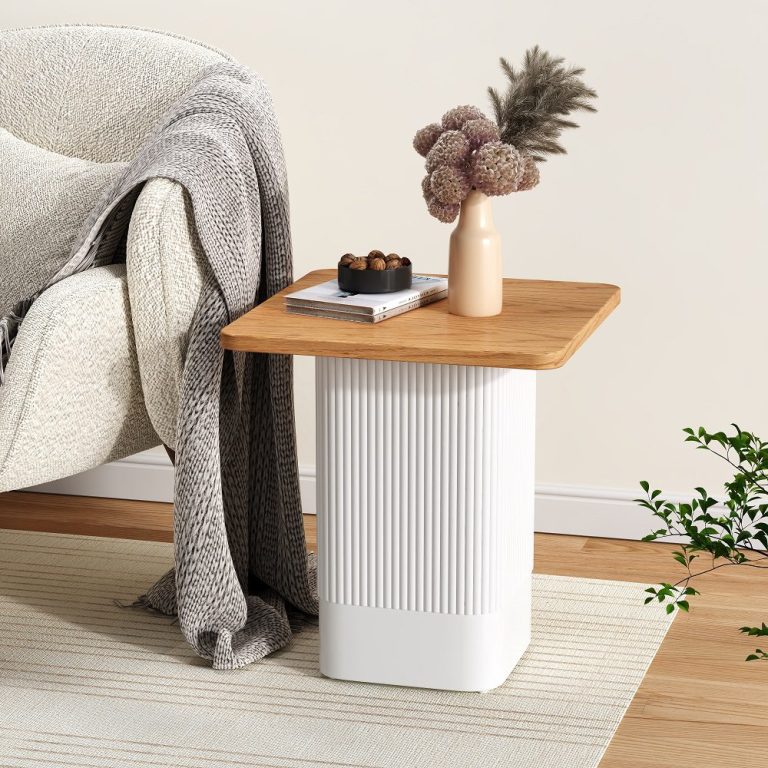 clara dusk natural side table