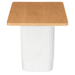 clara dusk natural side table