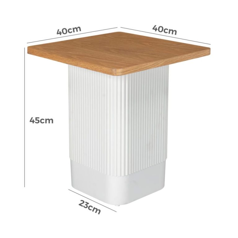 clara dusk natural side table