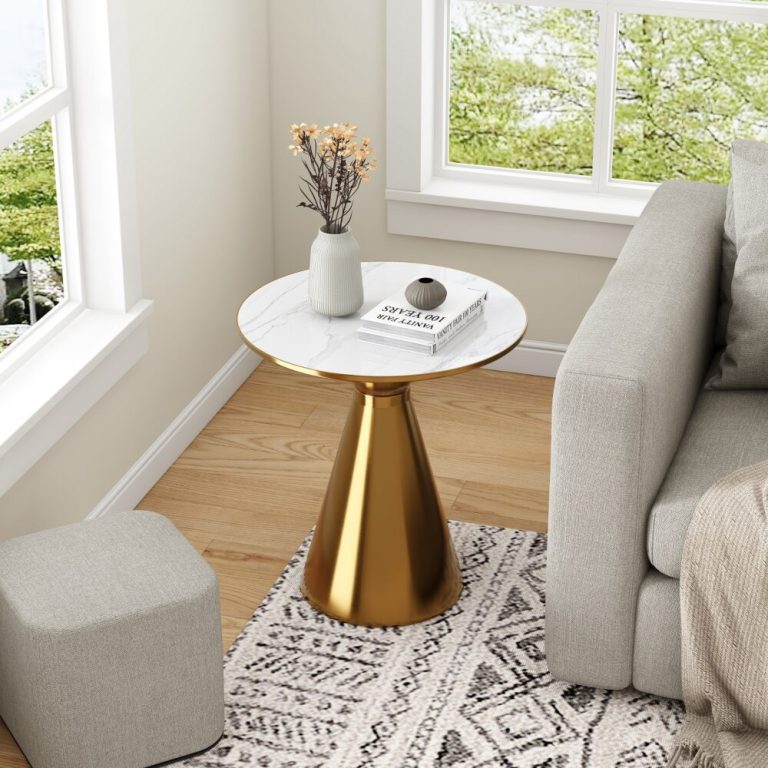 golden halo round side table golden halo round side table
