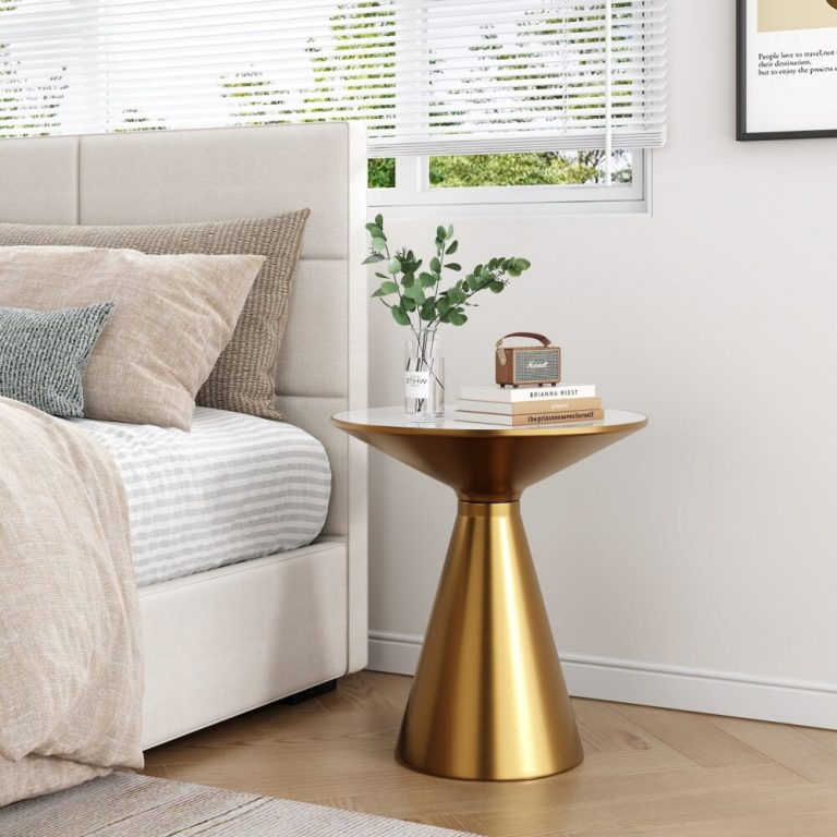golden halo round side table golden halo round side table