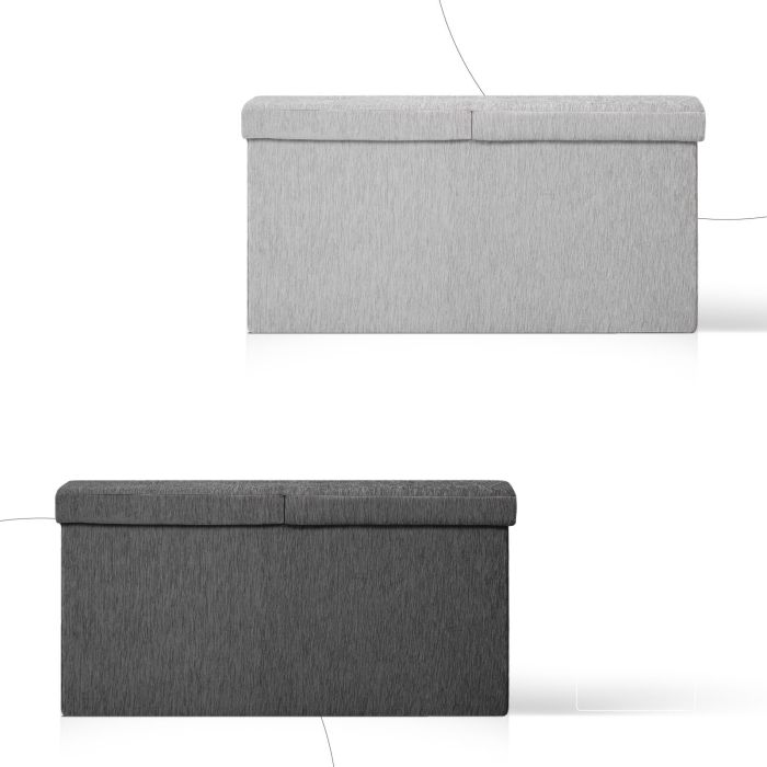 foldable storage ottoman flip lid side table toy blanket organiser seat kira grey foldable storage ottoman flip lid side table toy blanket organiser seat kira grey