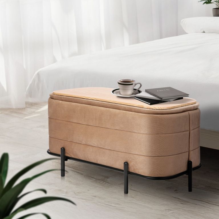 la bella coffee table storage ottoman velvet blanket box bench remi camel beige la bella coffee table storage ottoman velvet blanket box bench remi camel beige