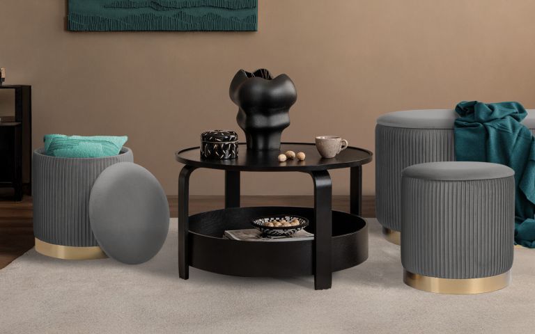 3 piece set storage ottoman blanket box velvet padded bench stool faye grey 3 piece set storage ottoman blanket box velvet padded bench stool faye grey