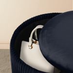 2x side table storage ottoman velvet stool mira black 2x side table storage ottoman velvet stool mira black