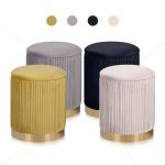 2x side table storage ottoman velvet stool mira cream 2x side table storage ottoman velvet stool mira cream
