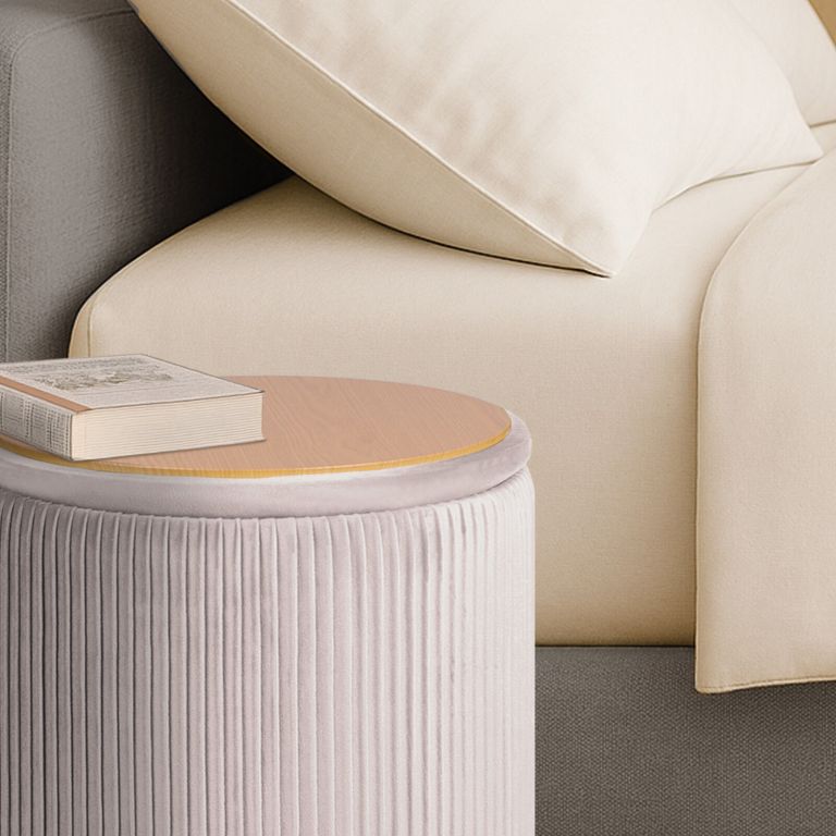 2x side table storage ottoman velvet stool mira cream 2x side table storage ottoman velvet stool mira cream
