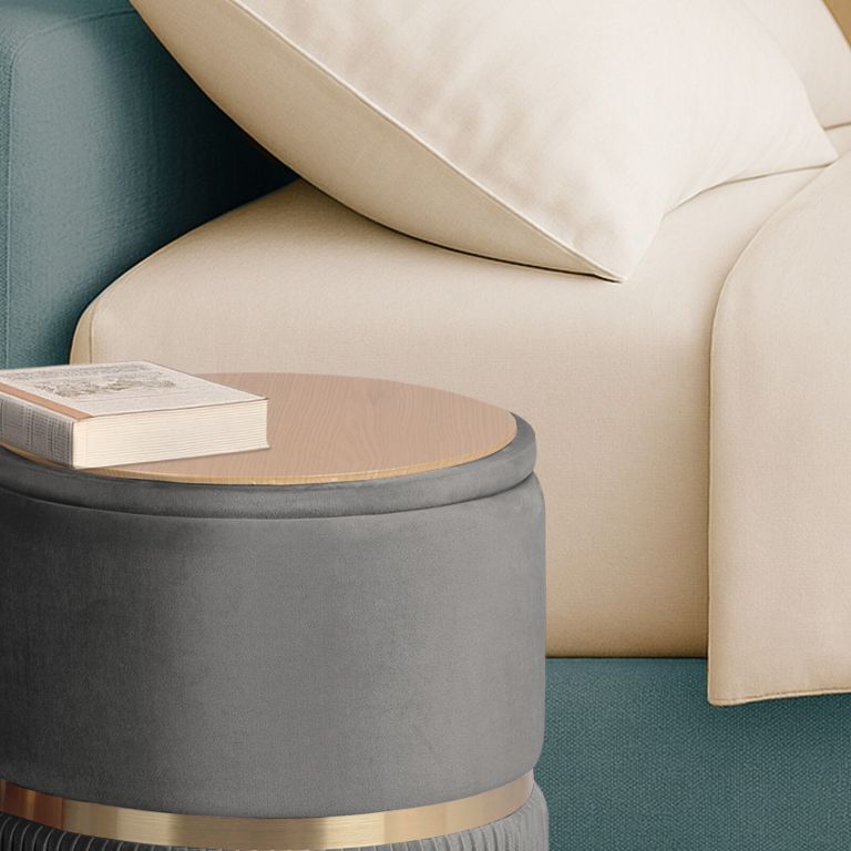 2x side table storage ottoman velvet padded stool vanity footstool remi grey 2x side table storage ottoman velvet padded stool vanity footstool remi grey