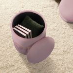 2x side table storage ottoman velvet padded stool vanity footstool remi pink 2x side table storage ottoman velvet padded stool vanity footstool remi pink