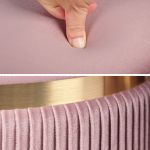 2x side table storage ottoman velvet padded stool vanity footstool remi pink 2x side table storage ottoman velvet padded stool vanity footstool remi pink