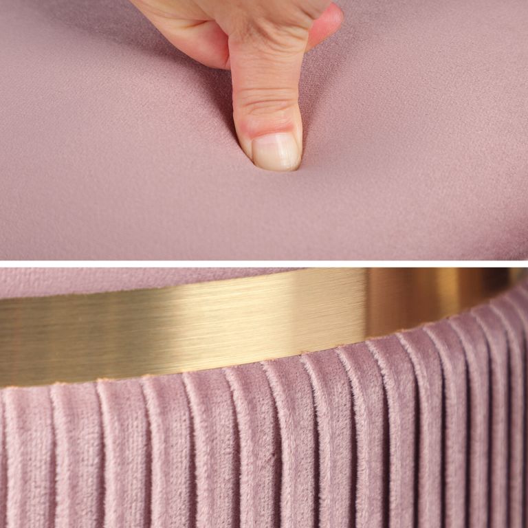 2x side table storage ottoman velvet padded stool vanity footstool remi pink 2x side table storage ottoman velvet padded stool vanity footstool remi pink