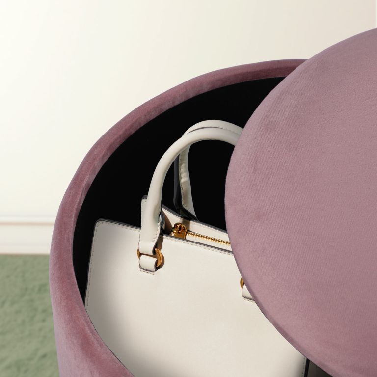 2x side table storage ottoman velvet padded stool vanity footstool remi pink 2x side table storage ottoman velvet padded stool vanity footstool remi pink