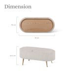 coffee table storage ottoman corduroy padded blanket box bench esme cream coffee table storage ottoman corduroy padded blanket box bench esme cream