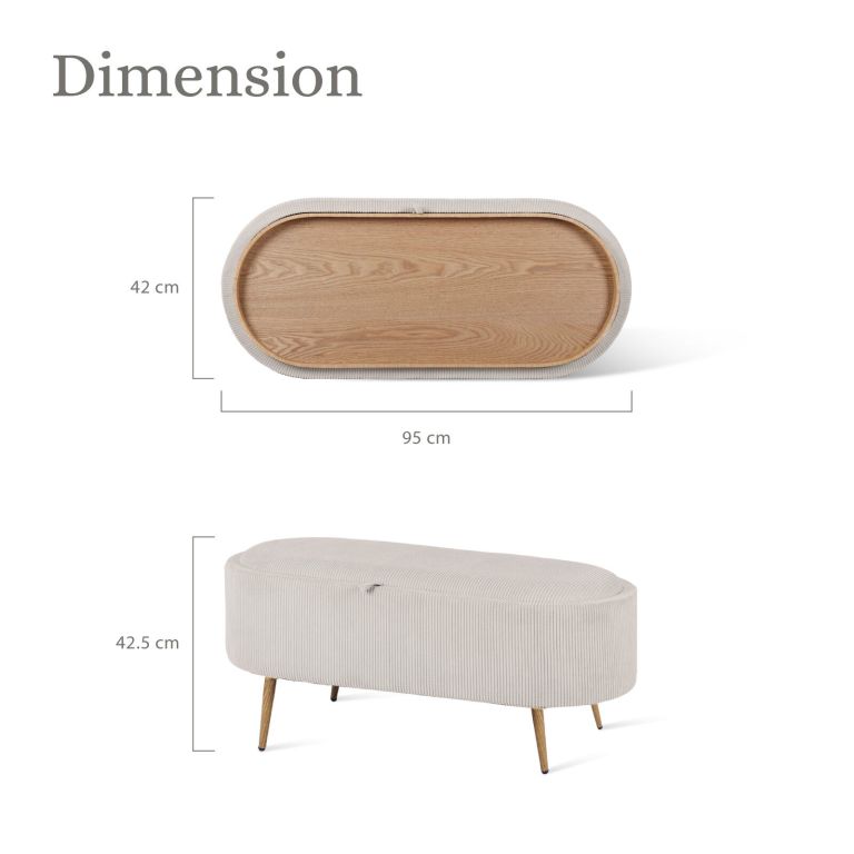 coffee table storage ottoman corduroy padded blanket box bench esme cream coffee table storage ottoman corduroy padded blanket box bench esme cream