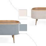 coffee table storage ottoman corduroy padded blanket box bench esme dusty blue