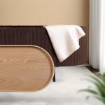 coffee table storage ottoman velvet padded blanket box bench irene brown