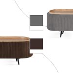 coffee table storage ottoman velvet padded blanket box bench irene brown