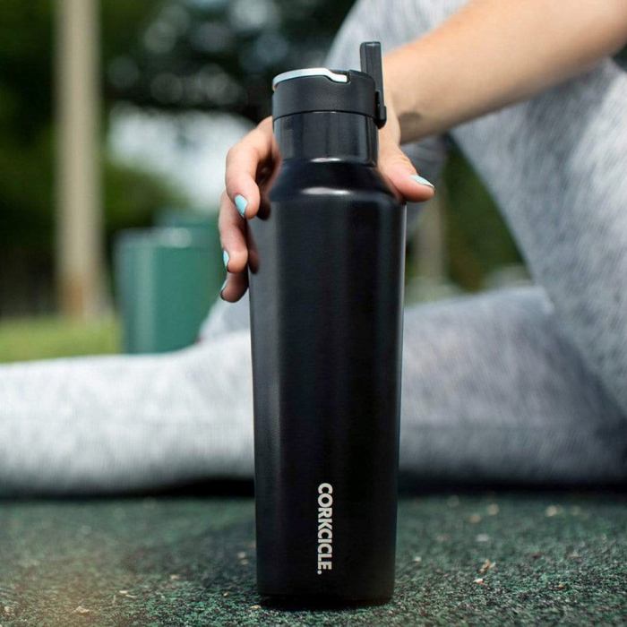 corkcicle sport canteen 600ml matte black