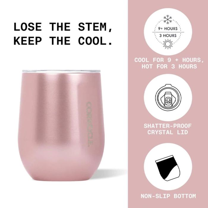 corkcicle stemless 355ml gloss white corkcicle stemless 355ml gloss white